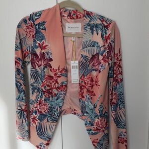 BCBGeneration Women's Tropical Blazer - Coral and Teal